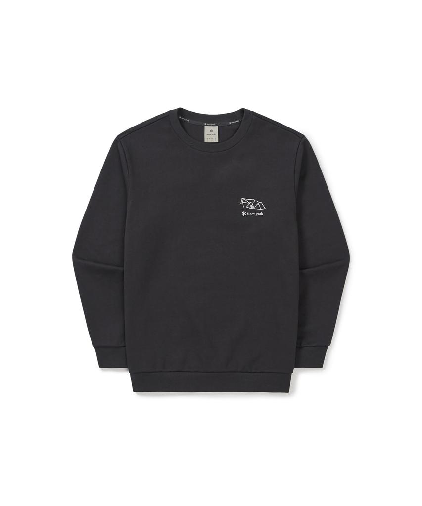 Snow Peak Graphic Sweatshirt and Dark Size M GS-S25FMFHT62, Men's Women's Sweatshirt, Charcoal,