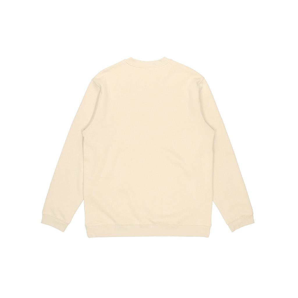 Li Ning Badfive Casual Sports Fleece Lined Long Sleeved Sweatshirt Unisex Apricot Couple's AWDRB91-3