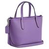 Coach City 15 Solid Color Logo Hardware Zipper Closure Pebble Leather Tote Bag Women tote bags Purple CW031-SVII