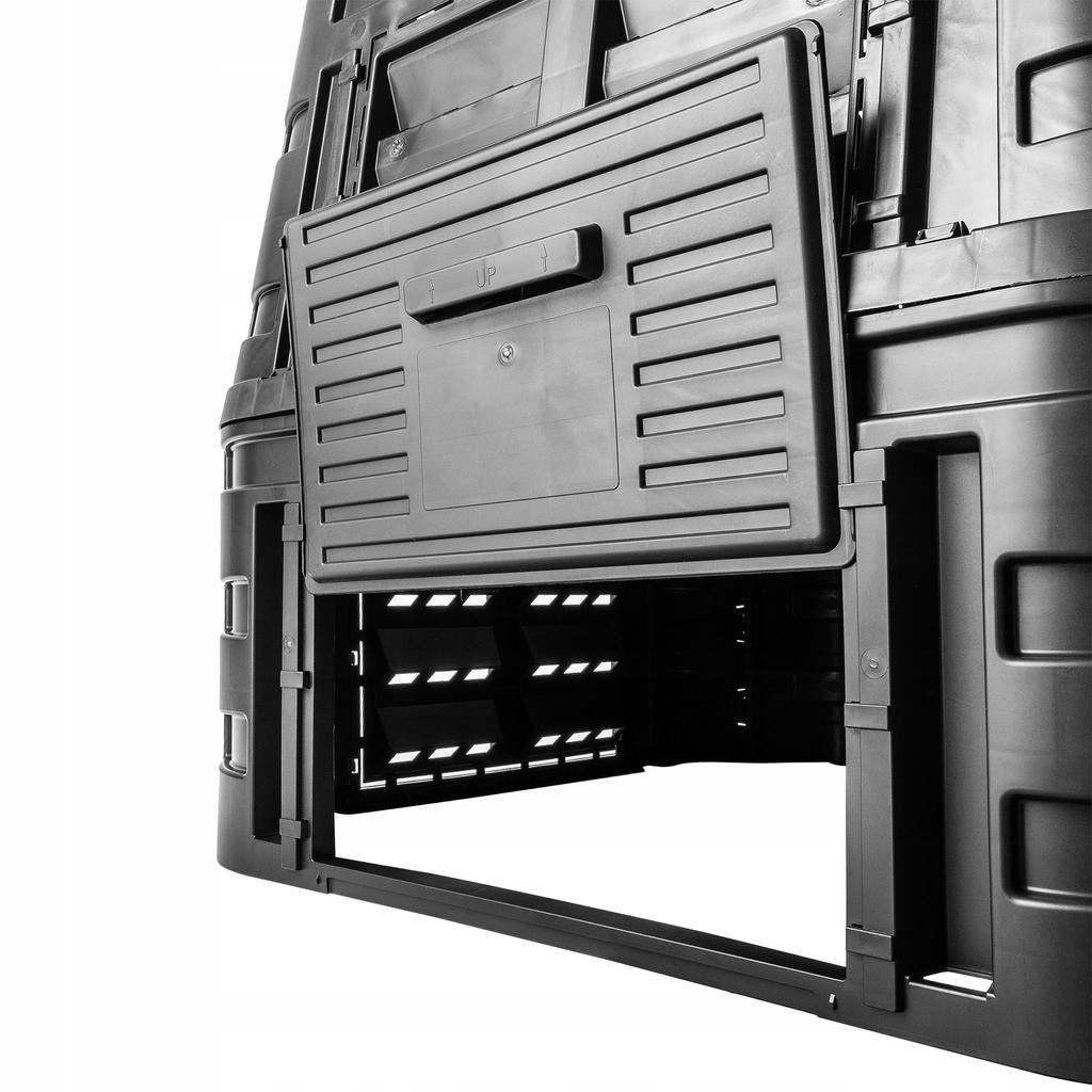 KADAX Garden Composter Modular 1000L Frost-resistant Year-Round Black