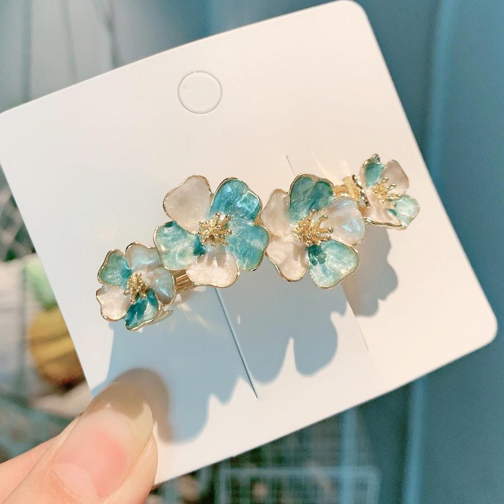 Light Luxury French Spring Flower Hair Clip for Women