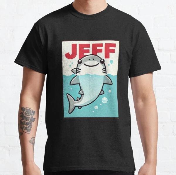 Trending Funny Jeff The Landshark Classic T-Shirt Made in USA Size S to 5XL M