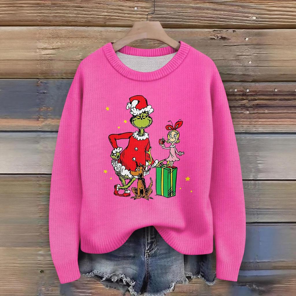 Women's Fashion Casual Long Sleeve Neck Sweater Pullover Top