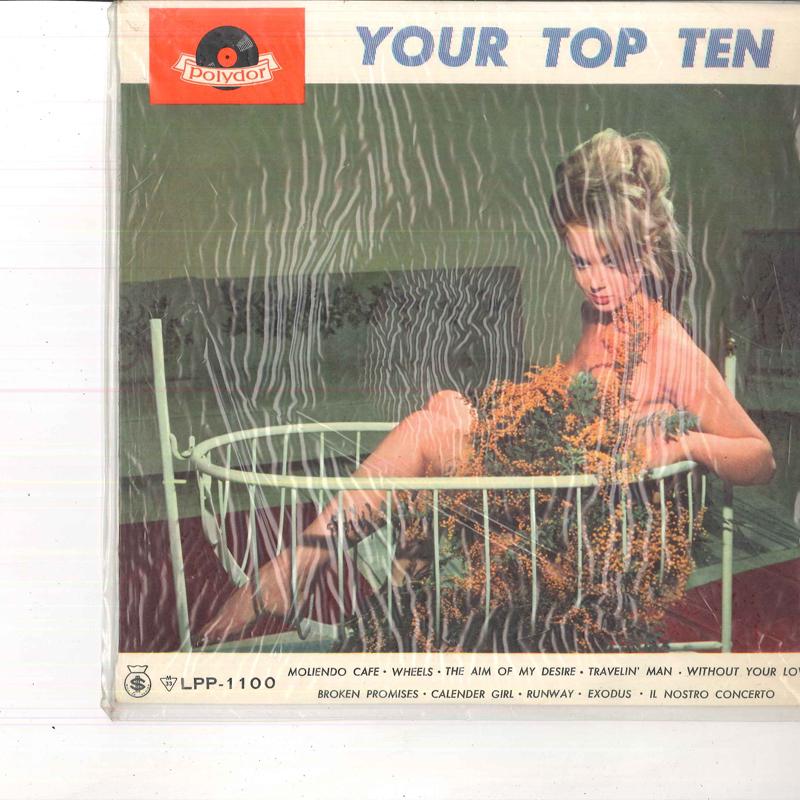 

10inch Record VARIOUS - Your Top Ten LPP1100 POLYDOR Japan Pop Used
