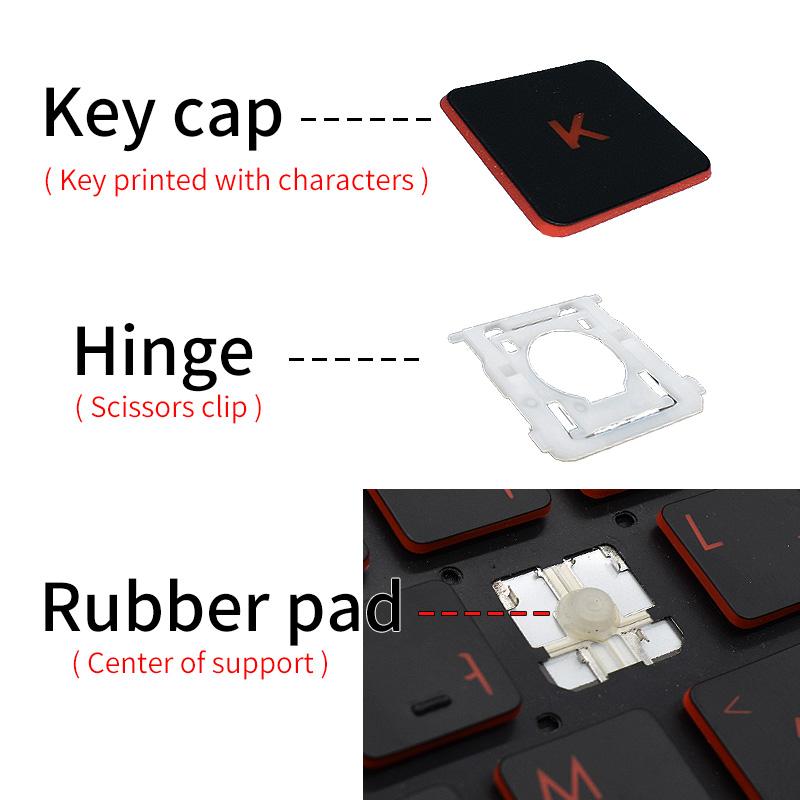 ECN2 Replacement Keycap Key cap &Scissor Clip&Hinge For ASUS ROG Zephyrus G14 GA401 GA401U G15 GA503 GA503QS GU603 Laptop Keyboard