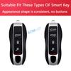 Clear Transparent Black Tpu Car Smart Key Cover Case For 2011- Porsche Cayenne Panamera Macan 718 Boxster Cayman Spyder 911