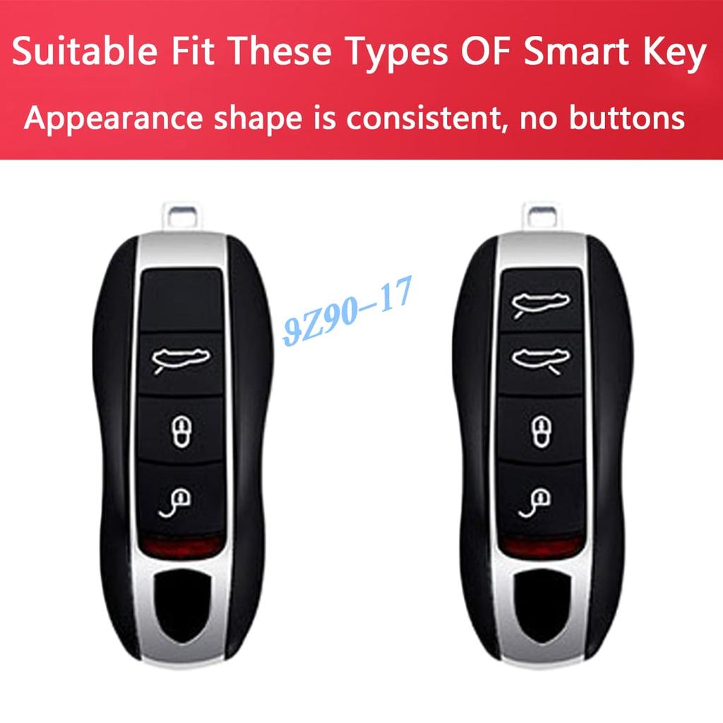 Clear Transparent Black Tpu Car Smart Key Cover Case For 2011- Porsche Cayenne Panamera Macan 718 Boxster Cayman Spyder 911