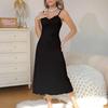 European & American Women's Thin Pajamas Set: Sexy Lace Camisole Robe Nightgown
