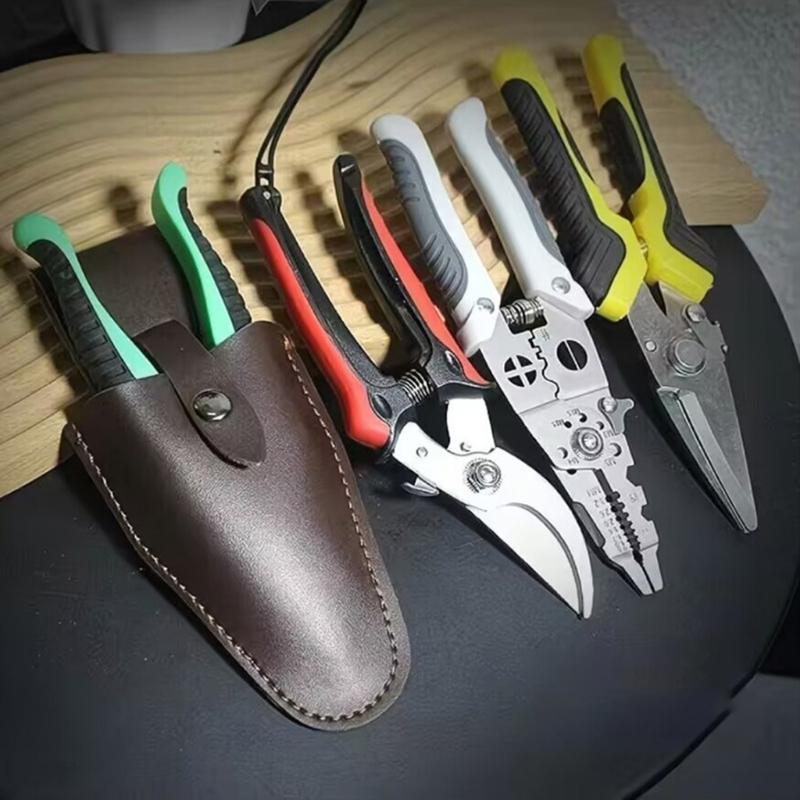 PU Leather Materials Gardening Scissors Sheath Light Weight And Quality For Outdoor Garden Activity And Home Gardening