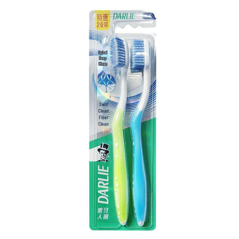 Darlie Spin Clean Зубная щетка с тонкой щетиной, 2 шт.