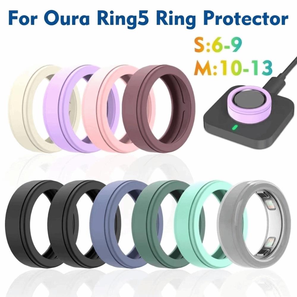 Silicone Ring Cover Elastic Ring Protector for Oura Ring 5 Smart Ring Accessories