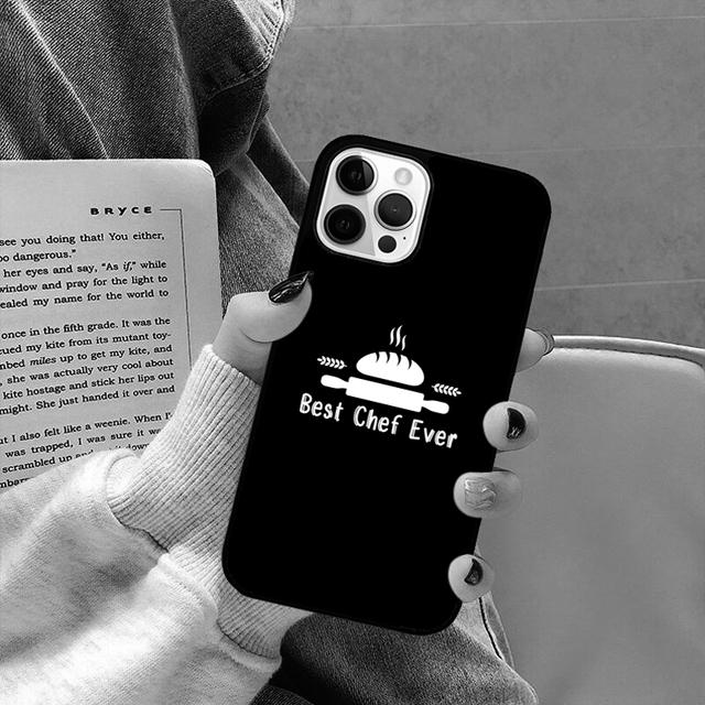 Kookchef Telefoonhoesje Achterkant voor iPhone 17 Air 16 15 14 13 11 12 Pro Max Plus Shell Coque