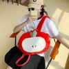 Kawaii Cartoon Fruit Plush Backpack Soft Cute Decorate Knapsack Fruit Doll Shoulder Bag  Outdoor