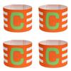 Football Captain Armband Adjustable Leader Competition Armband with Touch Fastener Brazalete Capitan Band for Football Captain