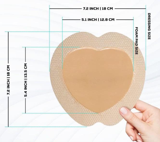 Silicone Gel Foam Pressure Ulcer Patches for Elderly Hip Wounds