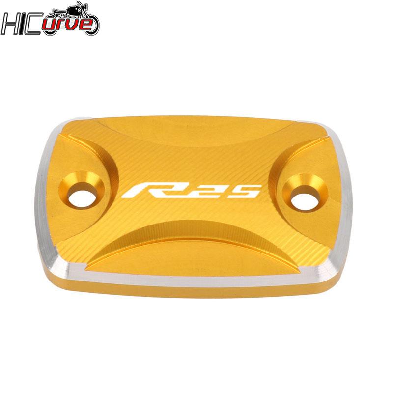 Motorcycles Front Brake Reservoir Fluid Tank Cover Oil Cup Cap For YAMAHA YZF-R25 YZFR25 YZF R25 2015-2023