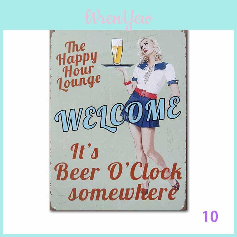 Timeless Cafe Bar Pub Beer Vintage Art For Stylish Living Room Decoration