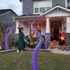 4 Pieces Outdoor Giant Octopus Tentacles Halloween Puppet Halloween Inflatable Decor Holiday Octopus Tentacle Ornaments