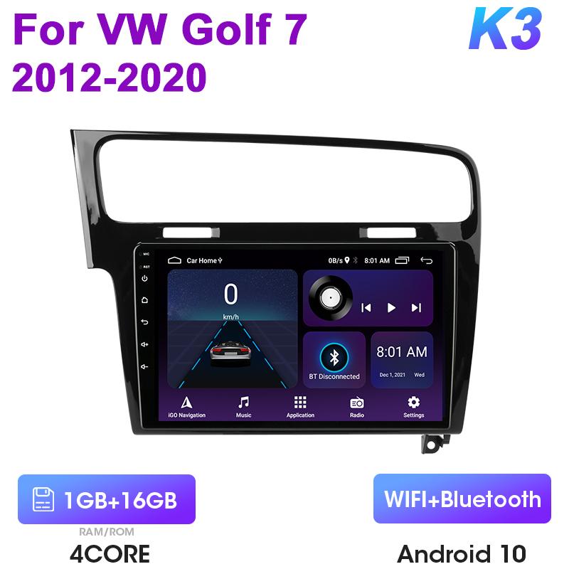 

2 Din Android 12 автомобильное радио для Volkswagen VW Golf 7 MK7 GTI 2011 - 2025 мультимедийный видеоплеер GPS 4G Carplay авто стерео QLED