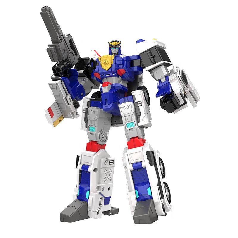 5 in 1 Mini Force Stärkster Polizei Verwandlungsroboter zu Auto Spielzeug MiniForce X JUSTICE TITAN Transformationsauto Spielzeug