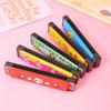 Kids' 16-Hole Metal Cartoon Harmonica - Mini Tinplate Toddler Music Toy