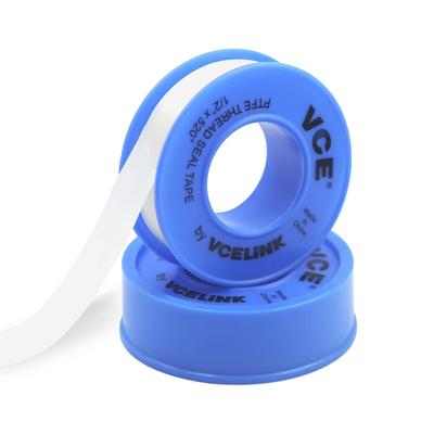 VCE PTFE Dichtband für Wasser und Öl und Hitze 12mm x 13m x 2 Rollen Wasserhähne, Armaturen, Duschen, Beständig, Blau, 0,09mm,