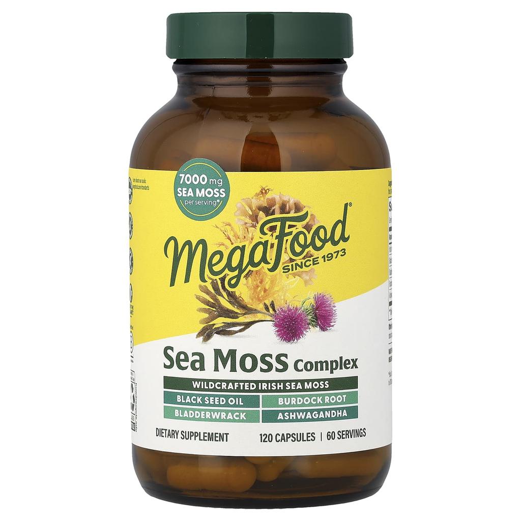 MegaFood Sea Moss Complex, 120 Capsules