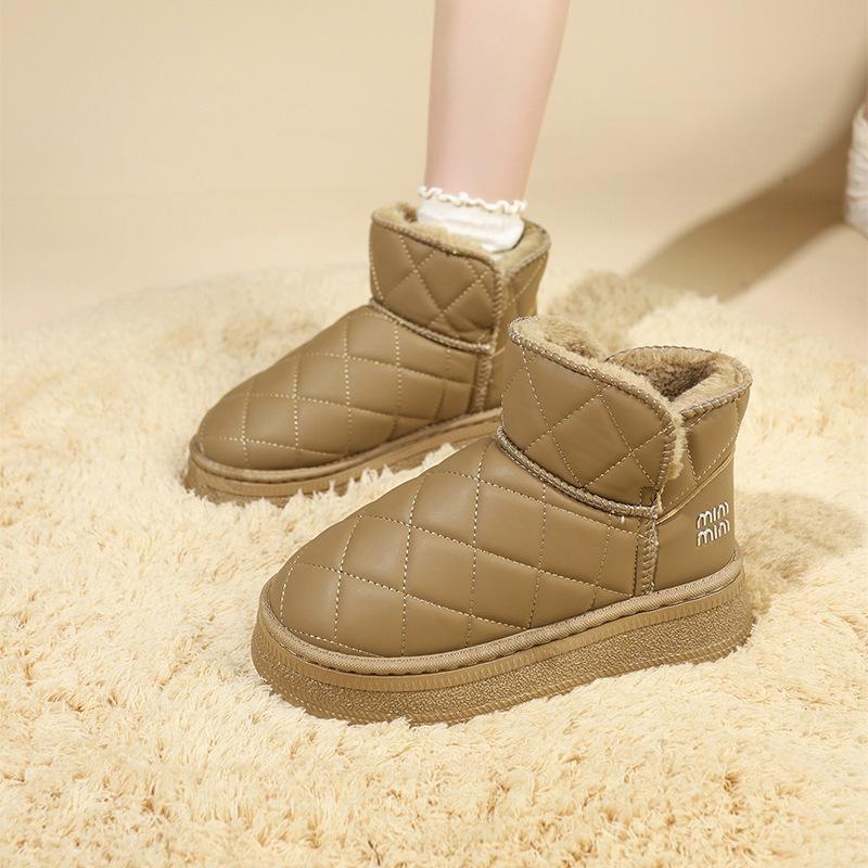 Autumn and Winter Plush Casual Thick Soled Snow Boots for Women