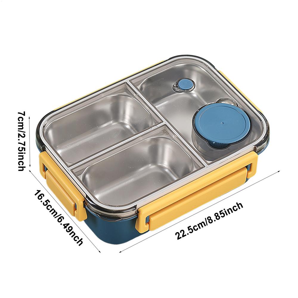 Lunch Box Stainless Steel Divided Bento Box for Adults Kids Students Portable Lunch Box Leakproof Food Storage Containers 5490₽