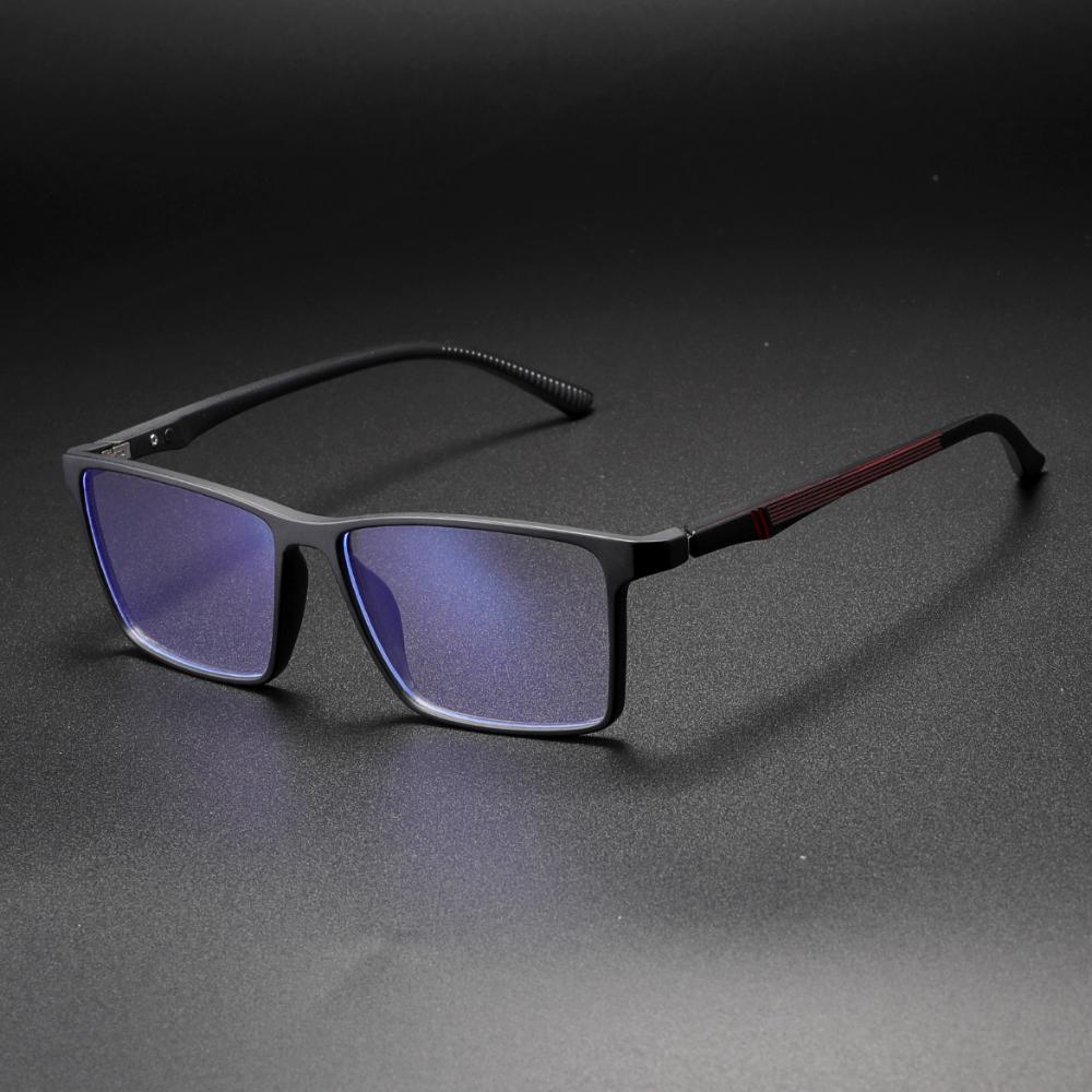 

Ультралегкие модные мужские оправы для очков, квадратные, удобные, анти-синий свет, мужские очки TR90, декоративная оправа для очков для компьютера 1pcs