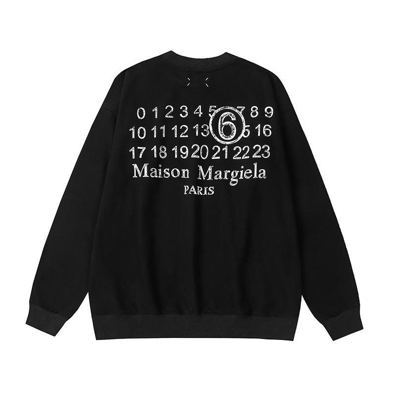 MM6 Maison Margiela European Niche Trendy Logo Loose Cotton Terry Sweatshirt