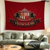 Custom Name Sunderland AFC Printed Tapestry – Wall Hanging for Bedrooms, Dorms, and Home Decor
