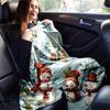 1pc Christmas Snowman Printing Lightweight Flannel Blanket, Comfortable and Warm Blanket, for Camping Sofa Bed and Couch Office, Gift