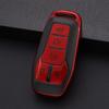 Key Fob Cover - Soft TPU Smart Remote Car Key Case - Compatible with Ford F150, Explorer, Fusion, Mustang, Edge, Lincoln MKZ, MKC, MKX (Red)