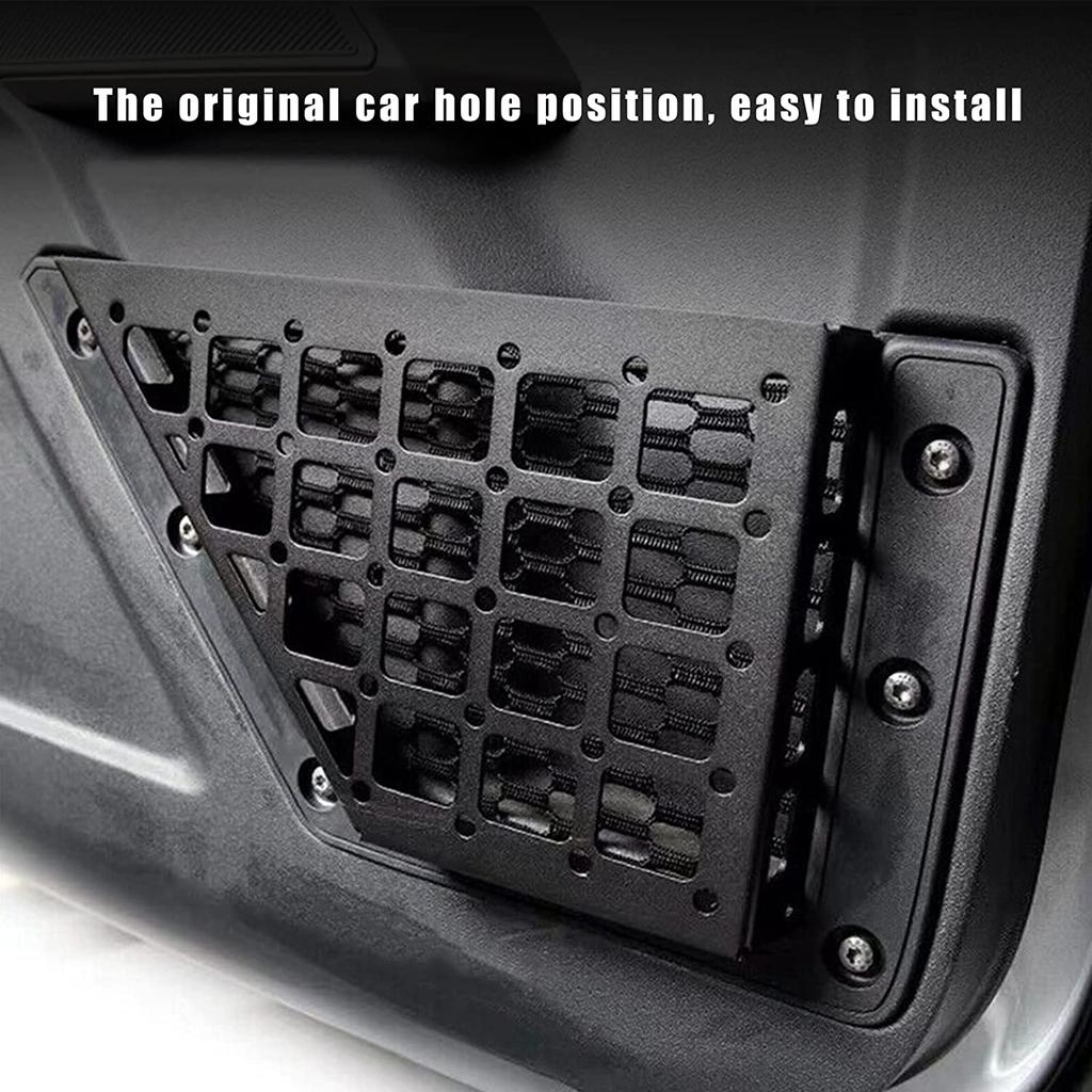 Metall-Aufbewahrungstaschen für die Vordertür, Türseiten-Organizer-Box für Ford Bronco 2021 2024, 2/4-türig, Autozubehör, Innendekoration