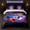 Set Copripiumino Miraculous Ladybug 3 Pezzi 1 Copripiumino e 2 Federe Biancheria da Letto Morbida per Camera da Letto Domestica