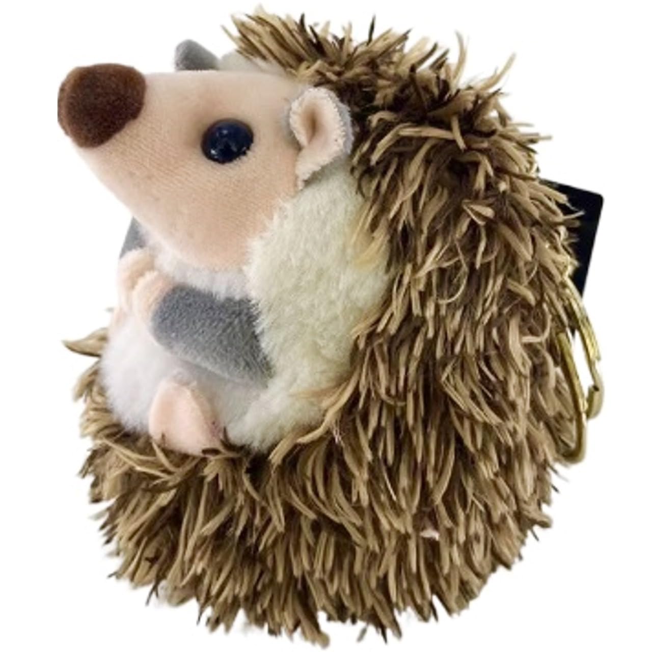 

Matching Hedgehog Keychains, Fluffy, Cute, Stylish Plush Toys, Gifts, Straps, Key Rings (Brown)
