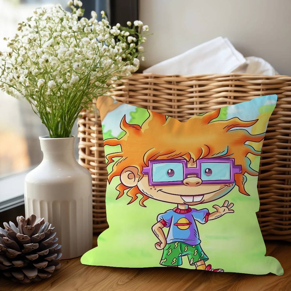 Anime Rugrat Pillow Cover For Bedroom Room And Living Room Sofa Decorative Cushion Cover