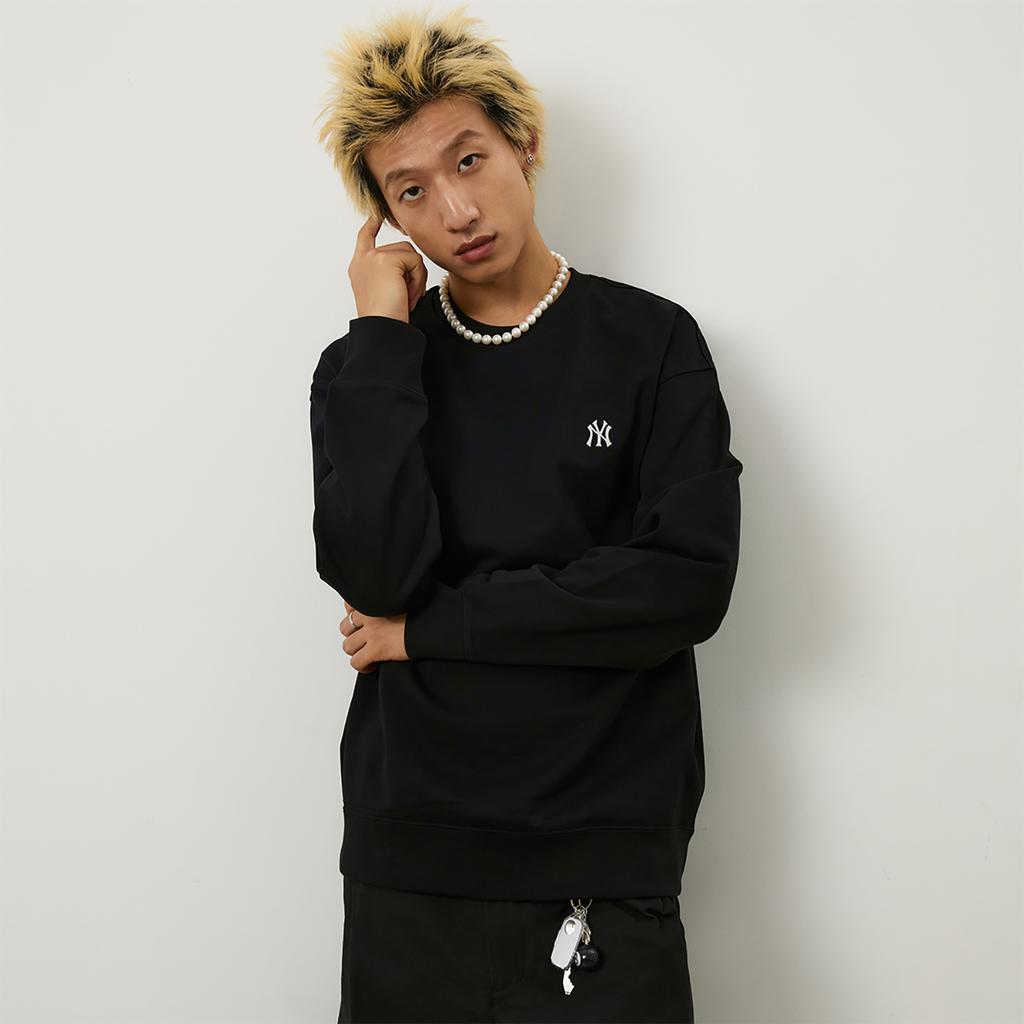 New MLB New York Yankees Basic Collection 24FW Sweatshirt Unisex Black 3AMTB9144-50BKS