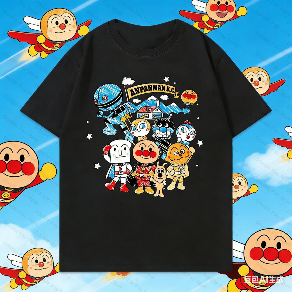 

Vintage AAnpanUnisex Friends Print T Shirt Harajuku Streetwear Funny Cartoon Crewneck Tops for Unisexs YK2 Shirts Women Tshirts S разноцветный