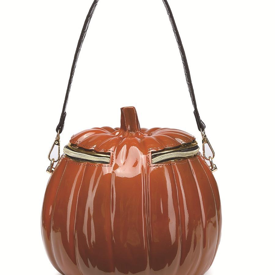 Halloween Pumpkin Shape PVC Shoulder Bag for Women  high quality crossbody bags  casual bags  messenger bag  new fashion