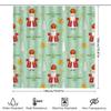 Decorative Shower Curtain Christmas Gift Present Happy Saint Nicholas Day Gift Set for Bathroom