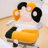 Backrest Cushion With Furry Fabric For Long Sitting Hours Office Study Cats Paws Design PP Cotton Filling Seat Pillow