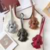 Teddy Dog Pendant Bag Charm Niche Decoration Cute Cartoon Puppy Hanging Accessory Backpack New Car Keychain