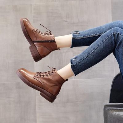 Genuine Leather Vintage Martin Boots Casual Short Boots