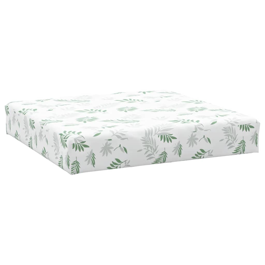 Vidaxl Pallet Cushions, 2 Pcs, Leaf Pattern, Oxford Fabric