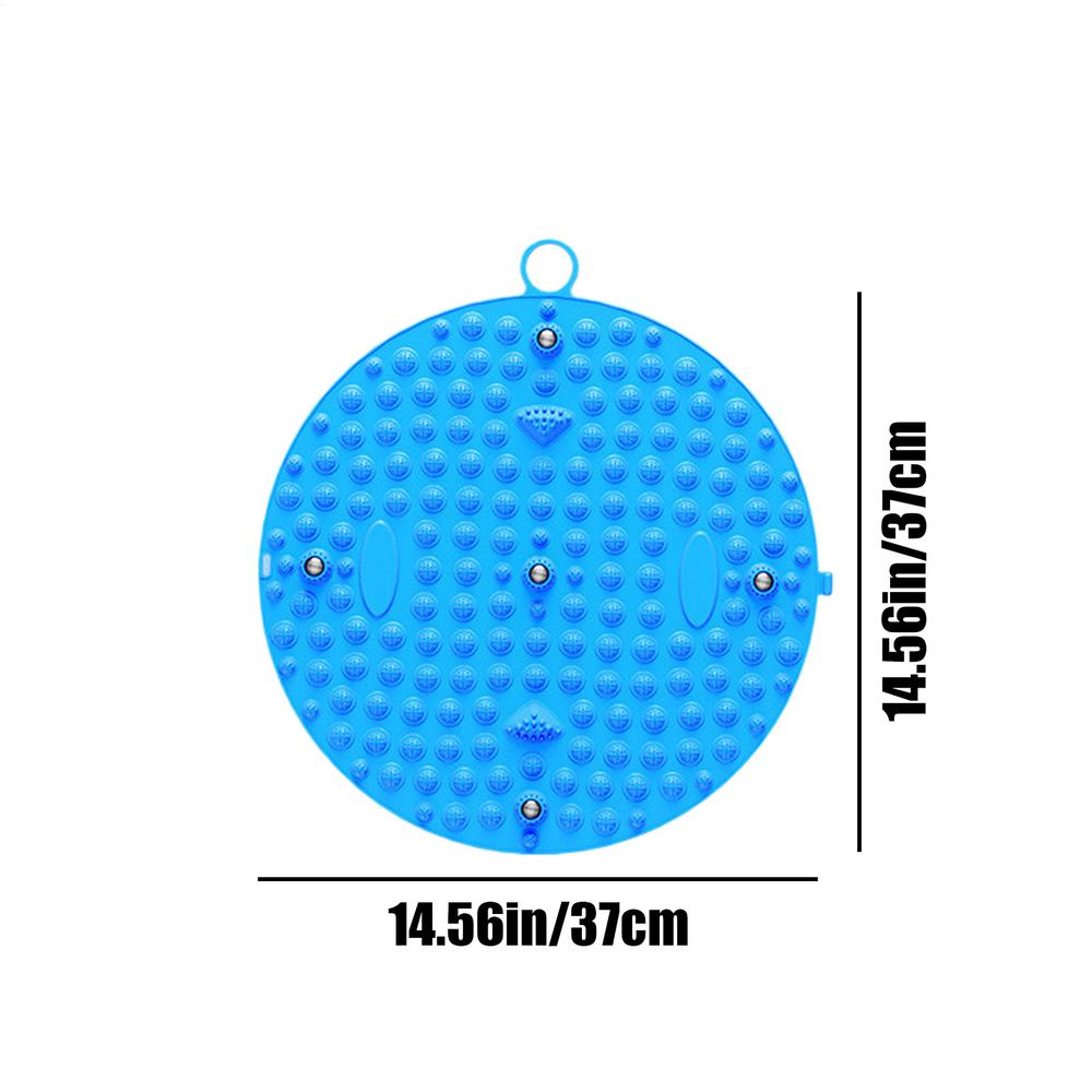 

Foot Yoga Massage Acupressure Board Mat Relaxation Walk Feet Anti Mat Stone Pad Fatigue Massage Massage Mat Acupoint синій