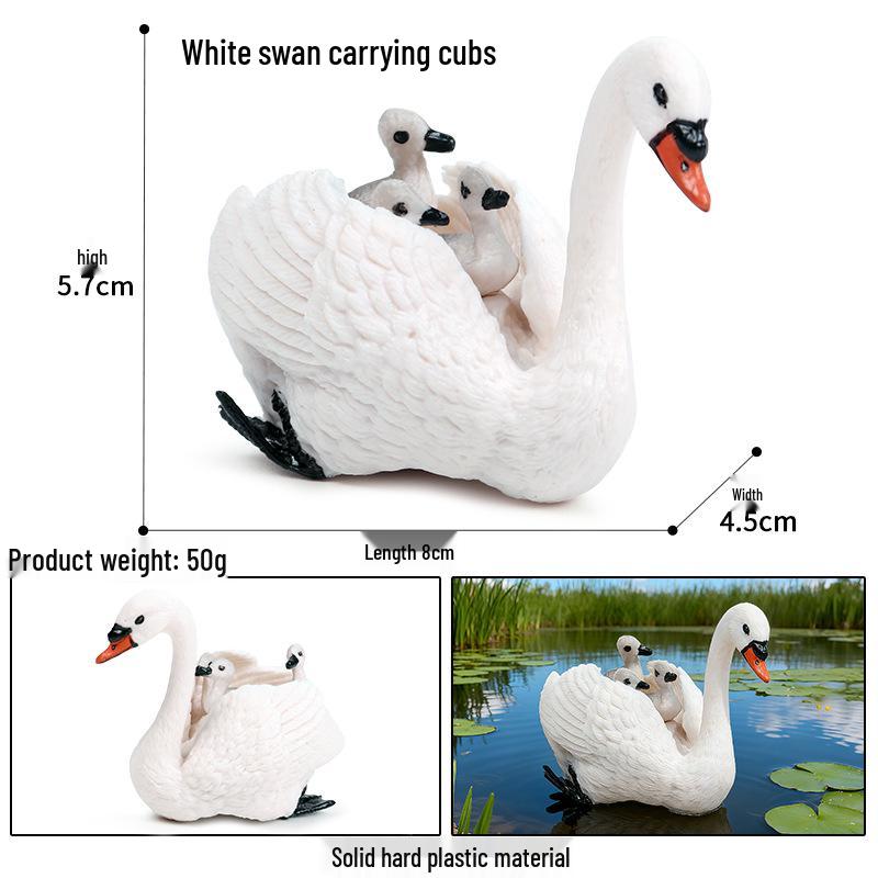 Farm Animal Simulation Toy Set: Chicken, Duck, Goose, Boar, Horse, Cow - Educational Gift for Children, Cognitive Ornament