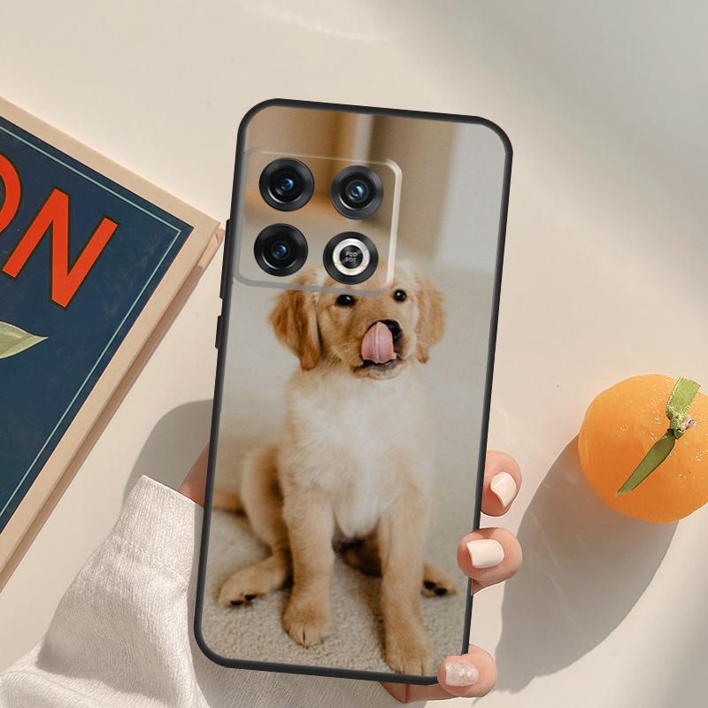 Goldener Retriever Hundehülle Für OnePlus 11 10 9 8 Pro 8T 9R 10T 9RT Ace Nord 2 2T CE N10 N100 N20 N200 Rückabdeckung