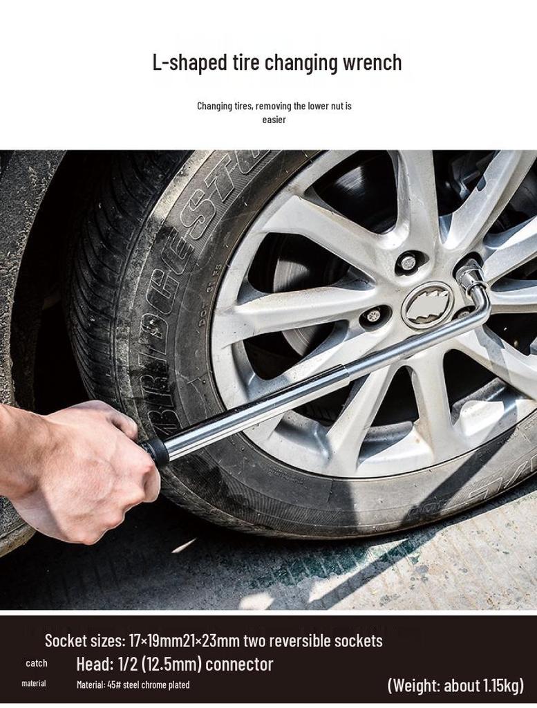 Sedan Lastik Değişimi İçin Kauçuk Pedli Tunaide El Kranklı Makaslı Araba Kriko